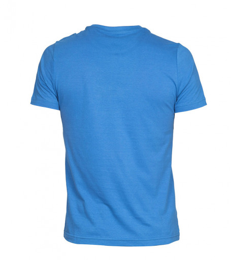 tee-shirt bio personnalisable manches courtes bleu royal