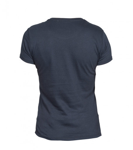 tee-shirt femme bio personnalisable manches courtes marine