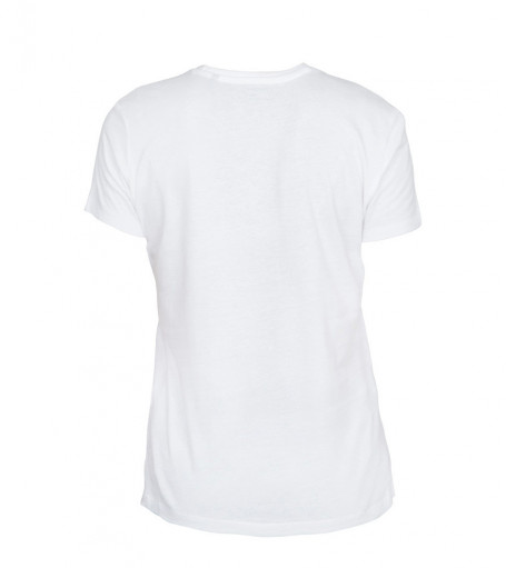 tee-shirt femme bio personnalisable manches courtes blanc