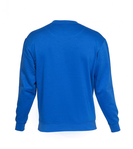 sweat-shirt unisexe personnalisable col rond bleu royal