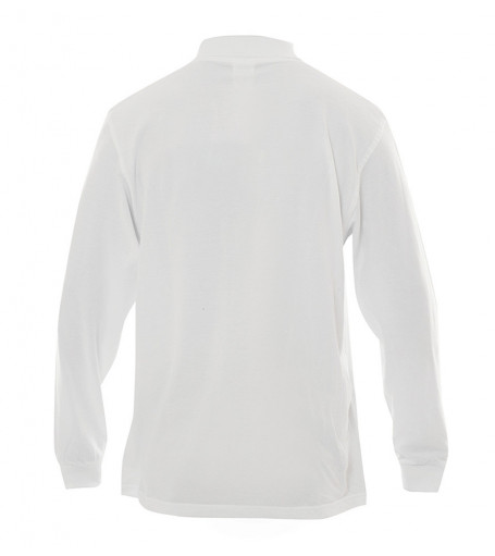 polo personnalisable  manches longues  blanc